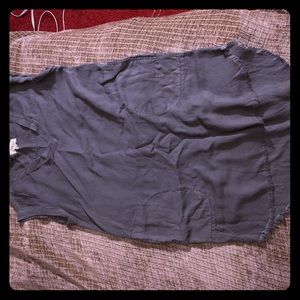 Gray CLOTH & STONE- v necked mid dress